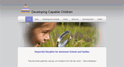 Desktop Screenshot of developingcapablechildren.com
