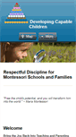Mobile Screenshot of developingcapablechildren.com