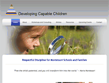 Tablet Screenshot of developingcapablechildren.com